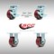 Service Caster 4 Inch SS Poly on Aluminum Caster Set with 2 Brakes/Swivel Lock 2 Rigid SCC SCC-SS30S420-PAR-TLB-BSL-2-R-2 - alternate 6
